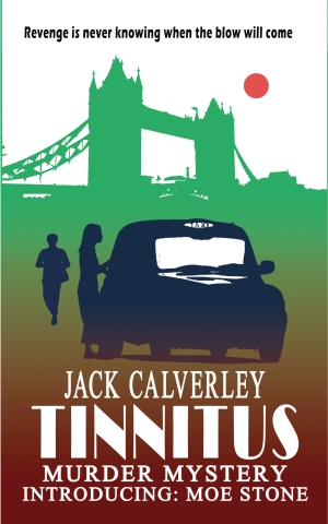 Tinnitus, a novel, murder mystery cover artwork